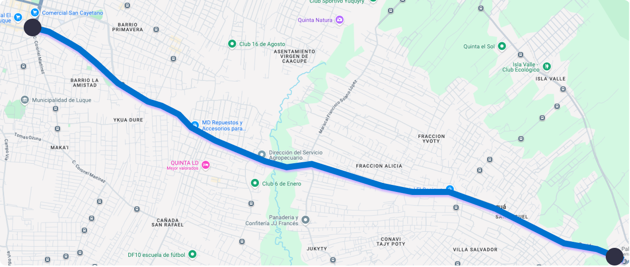 Mapa del circuito 10k